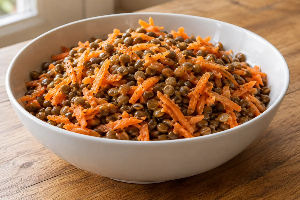 Salade de lentilles et carottes