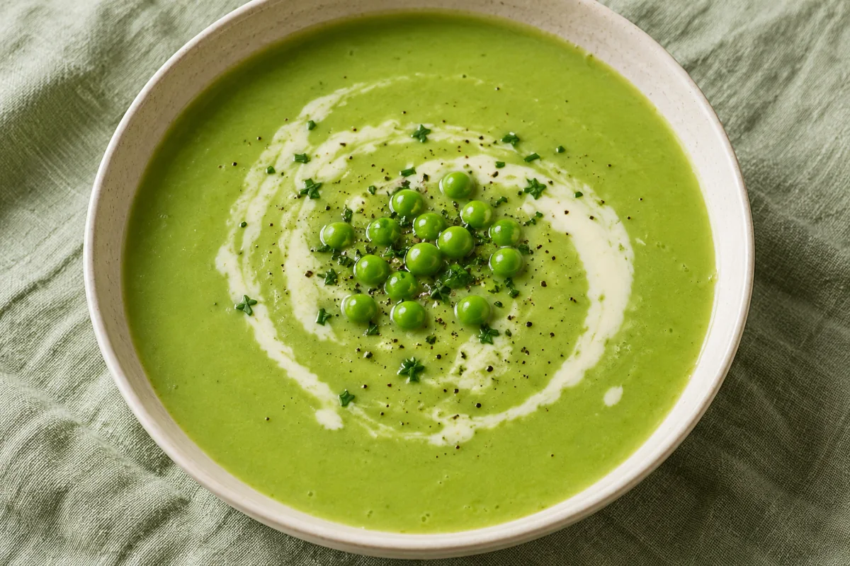 Velouté de petits pois