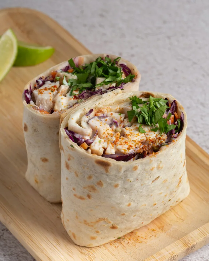 Wrap garni, photo d’illustration