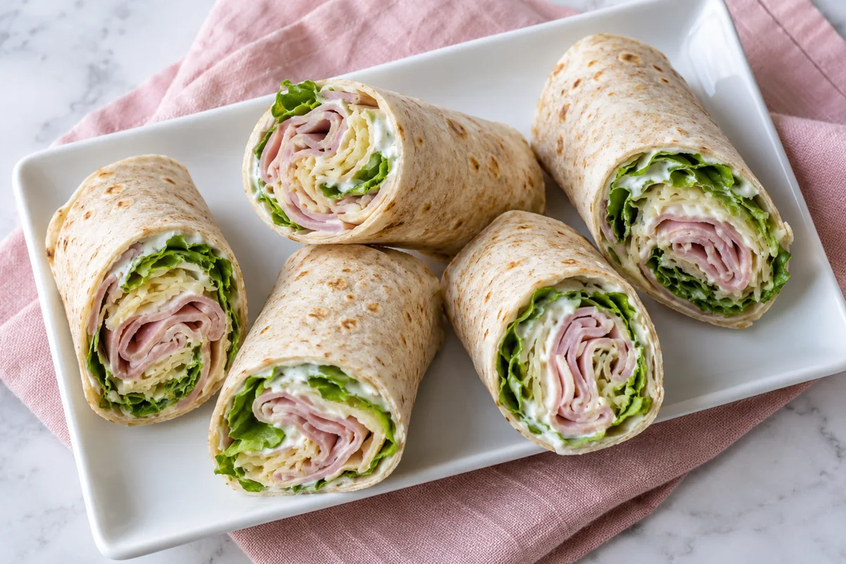 Wraps jambon et fromage