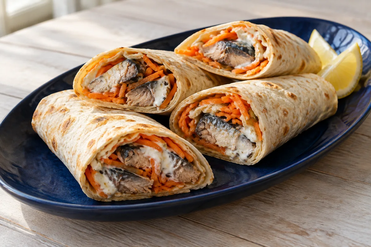 Wraps sardines et carottes